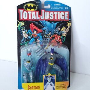 Batman Flight Armor Glider Cape 1996 Total Justice DC Comics Kenner Figure NEW